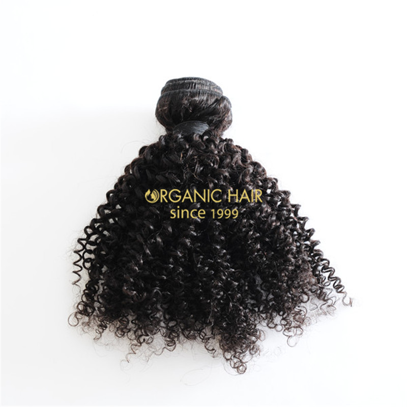 16inch afro kinky weft afro hair weave in hair